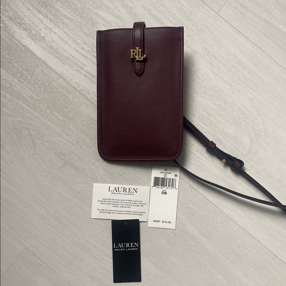 Lauren Ralph Lauren Burgundy Crossbody